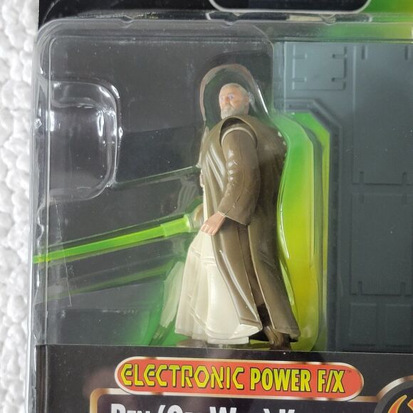 Kenner Star Wars Power of the Force Electronic Power F/X Darth Vader Kenobi New - Picture 12 of 12